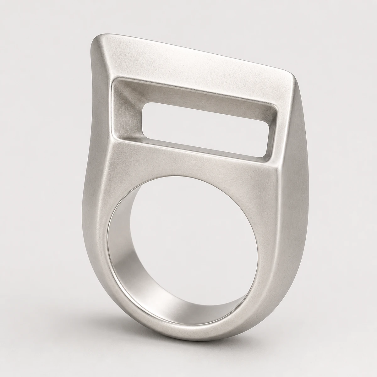 Offset Portal design preview with a tilted rectangular frame and continuous band