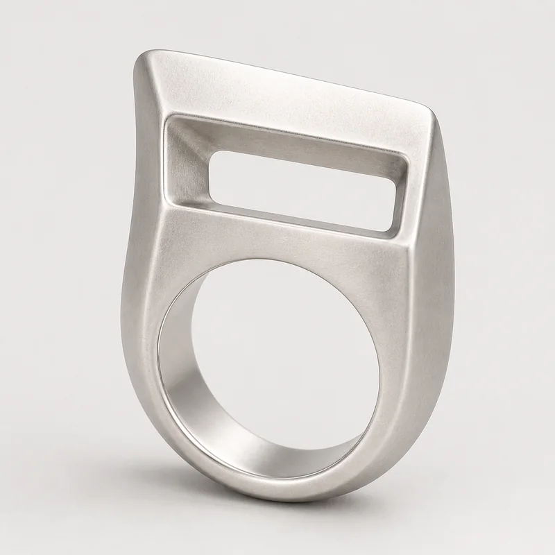Offset Portal design preview with a tilted rectangular frame and continuous band