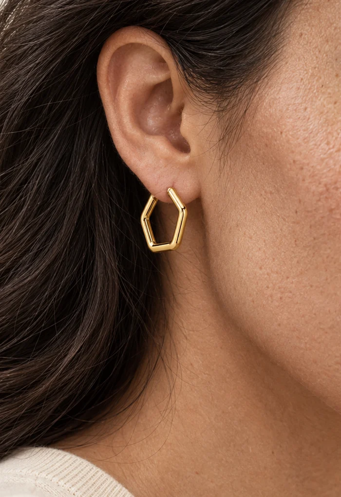 Penta Hoops design shown on a model, wearing view 1